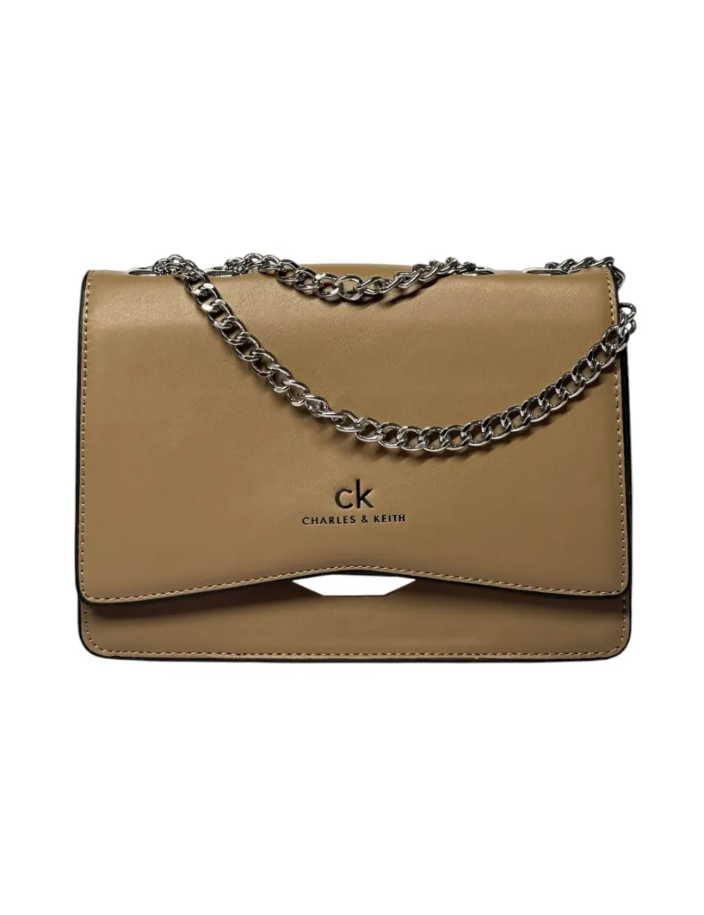 CK Handbag Unicolor with Silver Chain